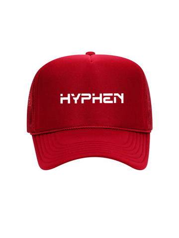 Hyphen Word Logo Trucker Cap (RED)